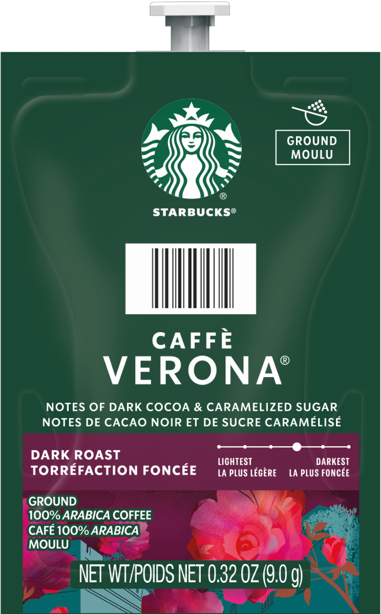 Get every Starbucks coffee that is made for your Flavia coffee brewer at CoffeeASAP.  Save with Huge discounts with our coupon codes on your favorite Starbucks freshpacks! - Starbucks Caffe Verona Coffee for Flavia by Lavazza